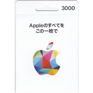 アップル ギフトカード 3,000円分