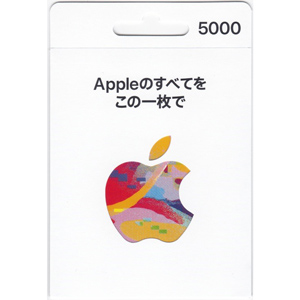 アップル ギフトカード 5,000円分